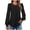 Black, variant on Wangmeiwg Womens Long Sleeve Eyelet Tops Crew Neck Fall Shirts Casual Loose Blouses Trendy Clothes Tops Long Sleeve for Women