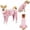 Pink, variant on Dog High Collar Fleece Pajamas - Cozy Plush Four Legs Onesie, Autumn Winter Warm Dog Coat For Medium & Large Dogs