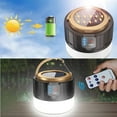 thumbnail image 4 of Solar LED Camping Lantern Rechargeable, Emergency Lantern - Remote Control Flashlight Tent Lights, Power Bank, 3 Light Modes, Outdoor Camping Travel Fishing Hiking Light, 4 of 5