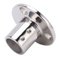 thumbnail image 2 of Base Ronde de Rail de Main, Haute Dureté Antirouille Raccords Robustes de Rail de Main pour Tube de 25mm / 1in 90°, 2 of 8