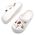 thumbnail image 4 of CERYTHRINA Womens Platform Clogs 2 in High Heels Mules Gardener Platform with Casual Clogs White 40, 4 of 9