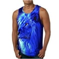 thumbnail image 4 of ZCFZJW Cute Animal Print Tank Tops for Men Big and Tall Regular Fit Casual Summer Sleeveless Graphic Tees Shirt Trendy Crew Neck Workout Tshirt Vest Multicolor#02 M, 4 of 7
