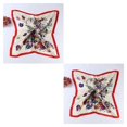thumbnail image 2 of Qarigey Bufanda de seda para mujer, 90x90cm, bufandas cuadradas a la moda para mujer, bufandas de satén de seda con estampado de flores, pañuelos para 3# 2piezas Qarigey CBP010063, 2 of 5