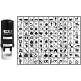 thumbnail image 2 of Choose Your Personalized Icon Round Rubber Stamp Self Inking COLOP Mini Stamper 12 mm-Black Ink, 2 of 3