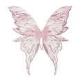 thumbnail image 1 of Disfraz de mariposa con alas para usar como accesorio fotográfico para fiestas de carnaval y festivales. Rosa, 1 of 9
