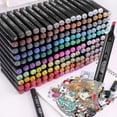 thumbnail image 3 of Soft Hair Note Pen Set Sketch Brush Marker Alcohol-based Comic Drawing Animation, 3 of 3