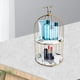 thumbnail image 5 of Organizador de maquillaje creativo con bandeja de hierro para perfumes y tocador para sala de estar 2 niveles, 5 of 6