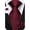 Red, variant on Hi-Tie Dark Blue Necktie and Pocket Square Set for Men Silk Fomal Tie Handkerchief Cufflink Set