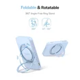 thumbnail image 7 of Baseus Qi2 MagSafe Power Bank, PicoGo 5000mAh Wireless Portable Charger with 360° Rotatable Ring Stand, Magnetic Power Bank for iPhone 16/15/14,Blue, 7 of 7