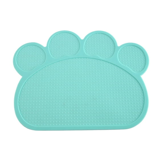 JoyMoreToys Anti-Slip Silicone Placemat, Thick Placemat Waterproof Pet Feeder Pad, with Raised Edge Puppy Kitten Feeding Mats Prevents Food and Water Splashing out