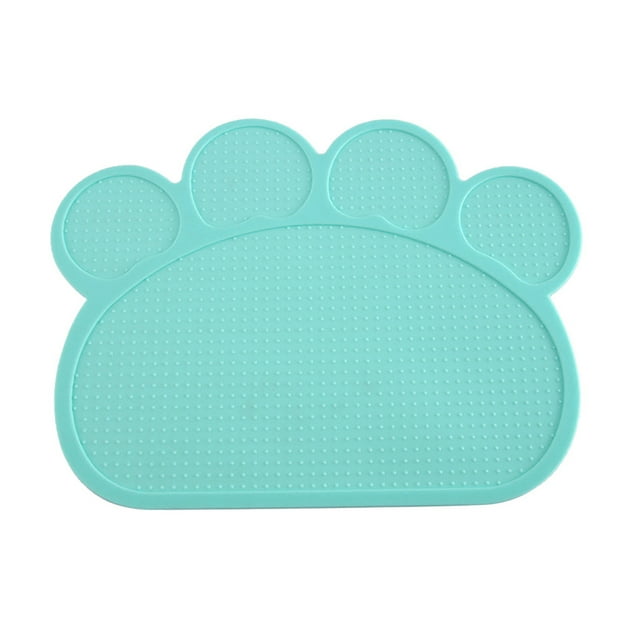 Tapis d'Alimentation pour Animaux en Silicone Antidérapant pour Chien Chat