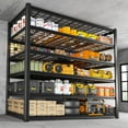 thumbnail image 4 of 84" H Garage Shelving 6-Tier Storage Shelves Heavy Duty Loads 3500LBS Adjustable Metal Shelving, 4 of 13