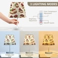 thumbnail image 3 of Yayeee Mini Table Lamp 10.8" Dimmable with Fabric Shade 3 Color Temperatures, Strawberry Cake, 3 of 7
