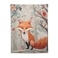 thumbnail image 5 of ONETECH Forest Friends Tapestry, Abstract Winter Graphic with Fox and Botanical Items, Fabric Wall Hanging Decor for Bedroom Living Room Dorm,30x40 Inch, Dust Salmon, 5 of 7