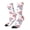 White, variant on Lavender Flowers Print Adult Socks for Men & Women,Calf Socks, Ankle Socks,Boots Socks,Breathable Casual Sock,Unisex Crew Socks