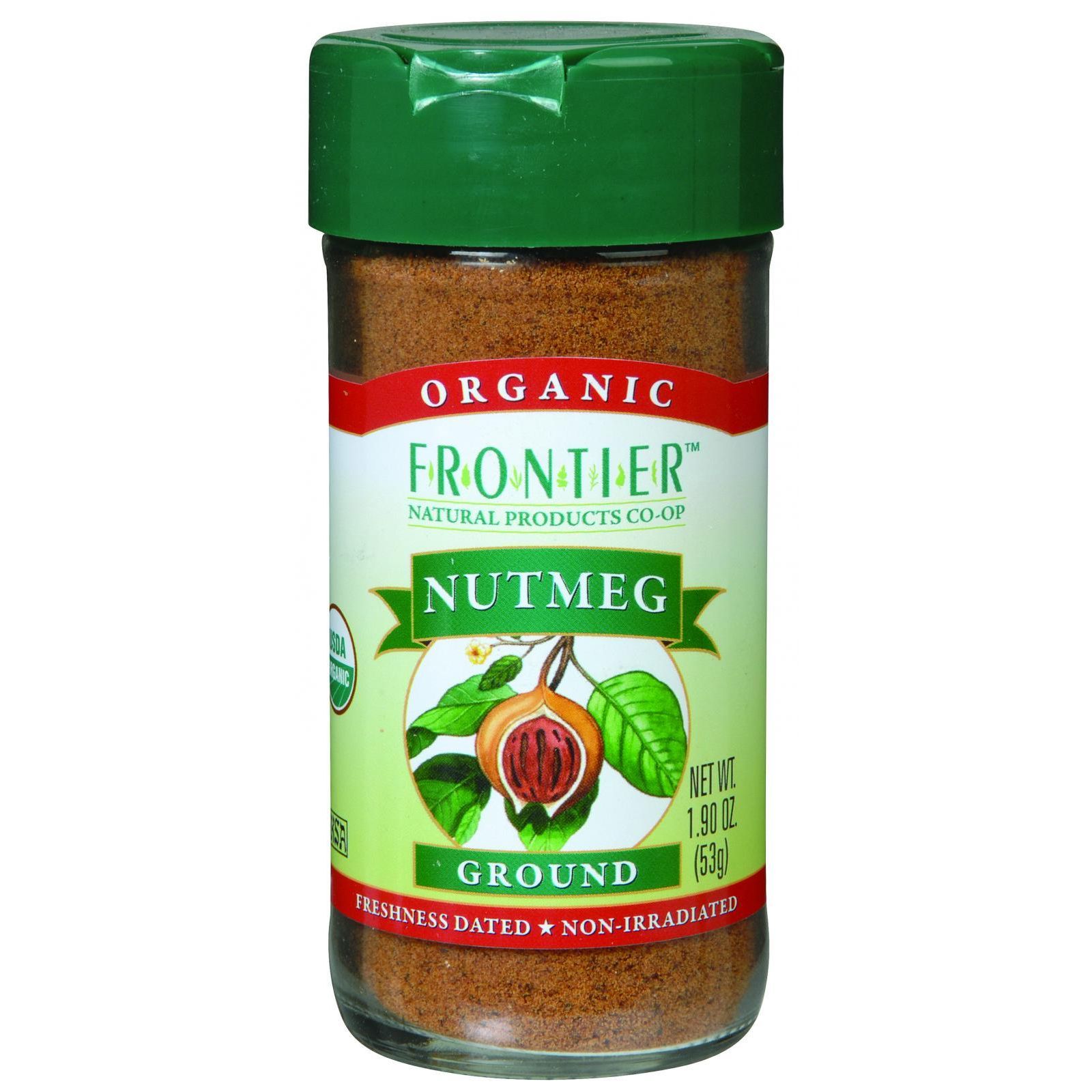 Frontier Ground Nutmeg, Certified Organic, 1.9 Oz