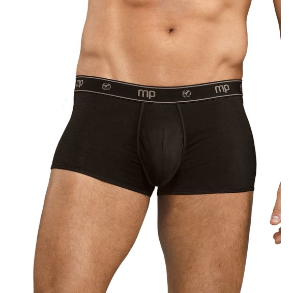 Men's Male Power 150-171 Wicking Mini Short Enhancer Trunk (Black XL)