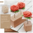 thumbnail image 2 of Base de montaje 2 piezas para hornear, flores, clavos, mesas de decoración de madera, soporte giratorio para pasteles, 2 of 6