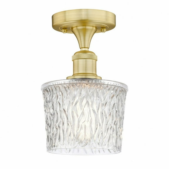 Innovations Lighting - Niagra - 1 Light Semi-Flush Mount In Art Deco Style-9.25