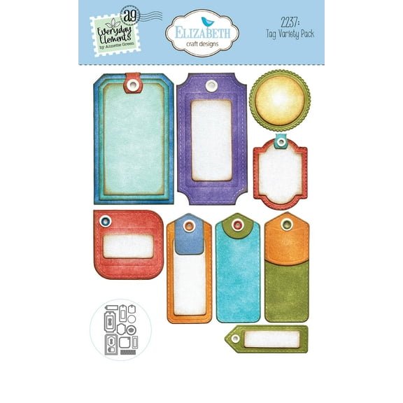 Elizabeth Craft Metal Dies-Tag Variety Pack