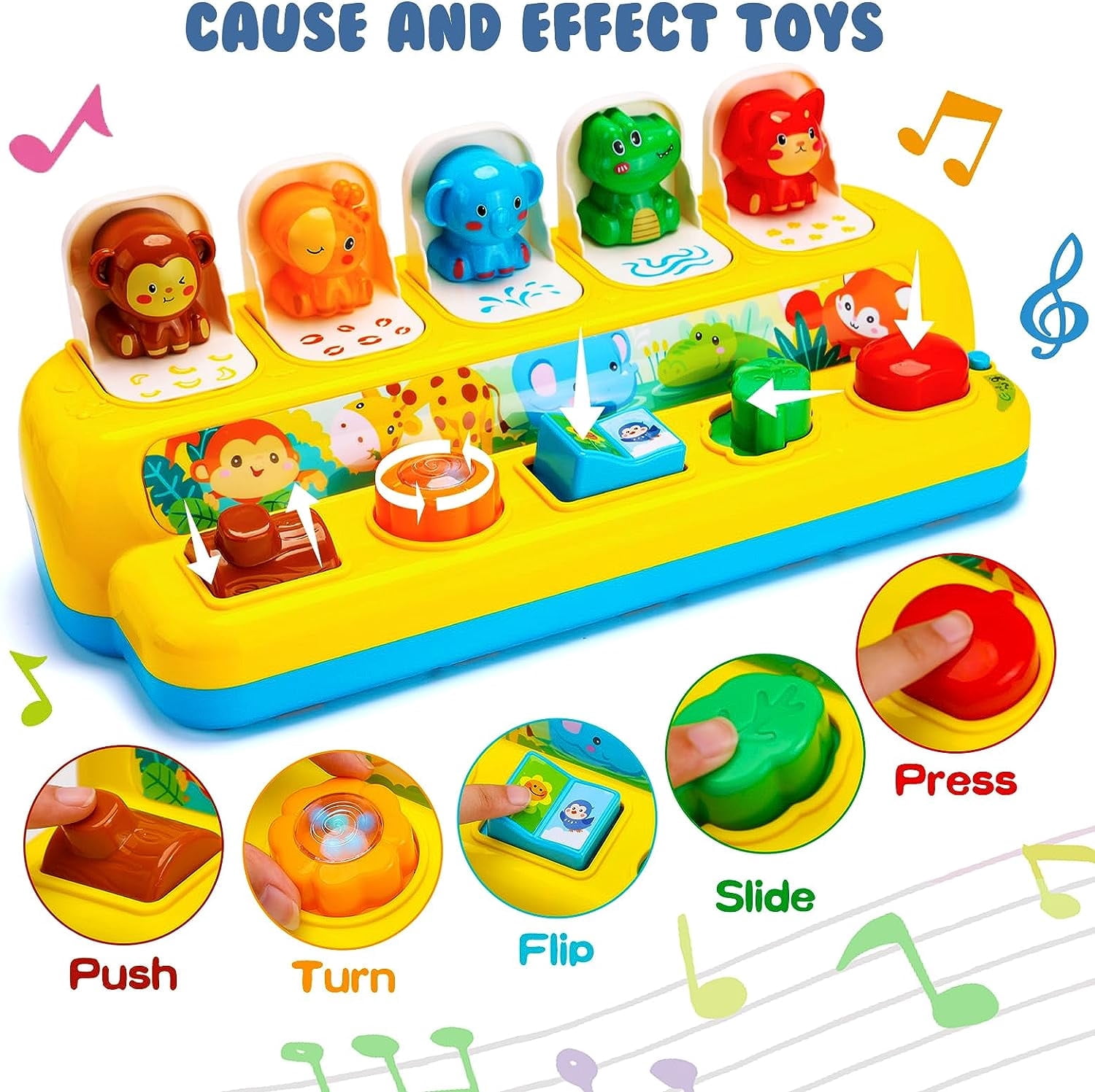 Sensory Toys for 1 Year Old, Educational Learning Toys for Toddlers 1 Years Christmas Birthday Gifts