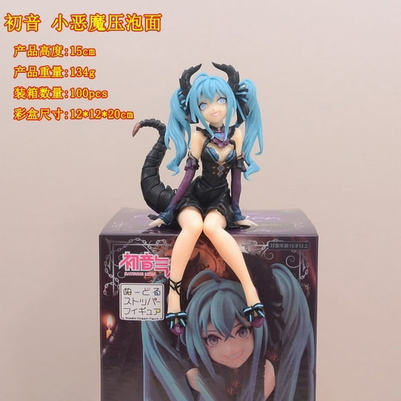 Hatsune Miku Kawaii Anime Figure Little Devil Dolls Action Figures Toys Collection Kids Pvc Model Table Decoration Birthday Gifts