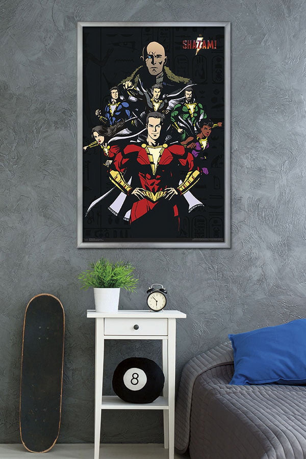 DC Comics Movie - Shazam - Group Wall Poster, 22.375" x 34", Framed