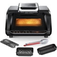 thumbnail image 2 of Entcook 7-in-1 Smokeless Indoor Grill Air Fryer Combo, 1750W 4-Quart Electric Air Grill with Visible Window, 2 of 8
