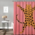 BCIIG Leopard Print Folk Art Bathroom Decor Set with Hooks, Colorful