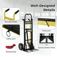 thumbnail image 6 of Kadyn 3-in-1 Convertible Hand Truck Metal Dolly Cart with 4 Rubber Wheels for Transport-Black, 6 of 7