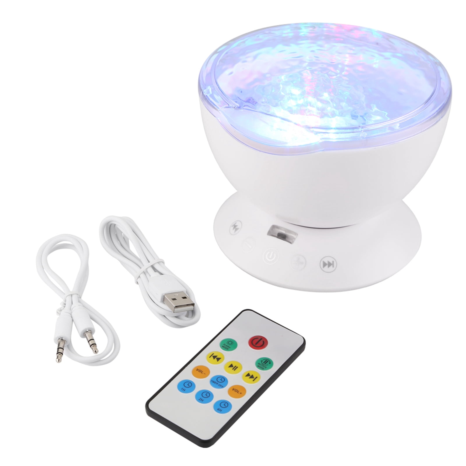 AGM Star Projector, LED Galaxy Night Light with Music Speaker & Remote Control, Bedroom Decor Gift for Kids, White