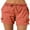 Red, variant on Shorts for Women Drawstring Cargo Elastic Waist Summer Shorts Beachwear Solid Color Baggy Cotton Linen Short Pants S-2XL