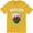 Gold, variant on Wales Nation Flag Welsh Football Gift Men's T-Shirt