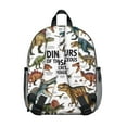 thumbnail image 3 of Cute Dinosaur Pattern Backpack Backpack for School,Cute School Bag,Schoolbag with Adjustable Shoulder Straps & Padded Back,13.8"x11.4"x6", 3 of 6