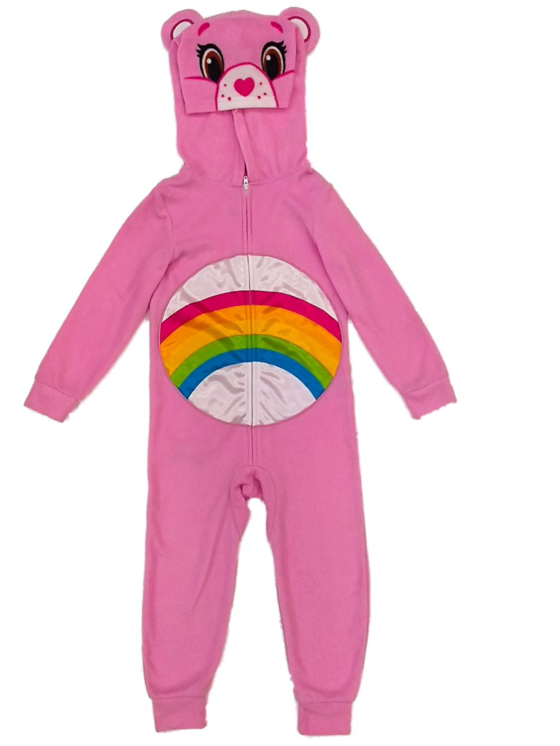 Care Bears - Care Bears Girls Pink Rainbow Cheer Bear Blanket Sleeper ...