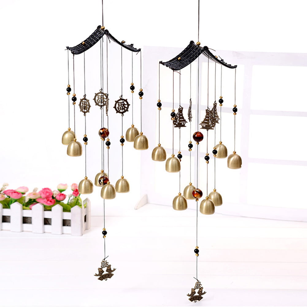 1pc Metal Wind Chime Hanging Ornament Home Outdoor Indoor Yard Decor Pendant 