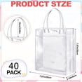 thumbnail image 4 of Bolsas de Regalo de PVC Transparente con Asas, Bolsas de Dulces para Fiestas, Bolsas de Compras Reutilizables, para Compras, Cumpleaños, Boda., 4 of 4