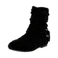thumbnail image 2 of Willtoo Autumn and Winter Calf Leather Women's Boots Outdoor High Top Leather Shoes Side Zipper Casual Walking Durable Warm Work Boots Black, 2 of 5