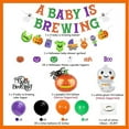 thumbnail image 2 of Baby Shower Decorations for Girl Boy, A Baby Is Brewing Banner Glitter, Baby Pumpkin Theme Garland with Cake Cupcake Toppers Pumpkin Ghost Foil Latex Balloons for Gender Reveal Birthday Party Supplies, 2 of 2