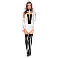thumbnail image 1 of Qarigey Disfraz de monja de Halloween para mujer suave y transpirable Idea de regalo fácil de usar Conjunto de disfraz de monja de Halloween Disfraces de disfraces blanco SG, 1 of 6