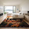 thumbnail image 3 of ODIKA Cowboy Southwestern Border Sunset Motifs Aztec Motif Frame Vintage for Master Suite, California King, Under Bed, Foldable Easy Care, 3 of 7