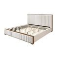 thumbnail image 5 of Acme Kaleea Ek Bed, Light Gray Chenille & Walnut, 5 of 5