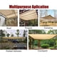 thumbnail image 3 of Rectangular shade net, light color outdoor awning/pool/garage shade cloth, beige, 2x3 meters, 3 of 5