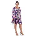 thumbnail image 2 of Plus Size Floral Long Sleeve Skater Dress, 2 of 3