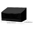 thumbnail image 2 of 1pc Outdoor Garden Seats Dust-proof Cover Oxford Cloth Bench Waterproof Cover, 2 of 9
