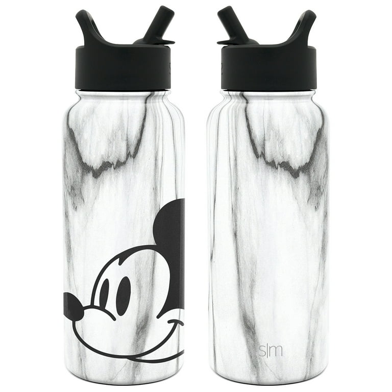 Simple Modern Summit 32 oz Carrara Marble Double Wall Vacuum Insulated  Stainless Steel Water Bottle with Wide Mouth and Straw Lid