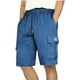 thumbnail image 1 of Puntoco Pantalones Cortos Casuales Para Hombre, Color Sólido, Con Cordón, Cintura Elástica, Pantalones Deportivos Con Bolsillos, Azul M, Regalo Para Mujer, 1 of 6