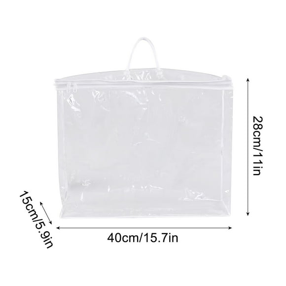 HaoXun PVC Transparent Packaging Bag - PVC Home Textile Storage Bags for Household Items, Blankets, Curtains with Reinforced Handles and Protective Design