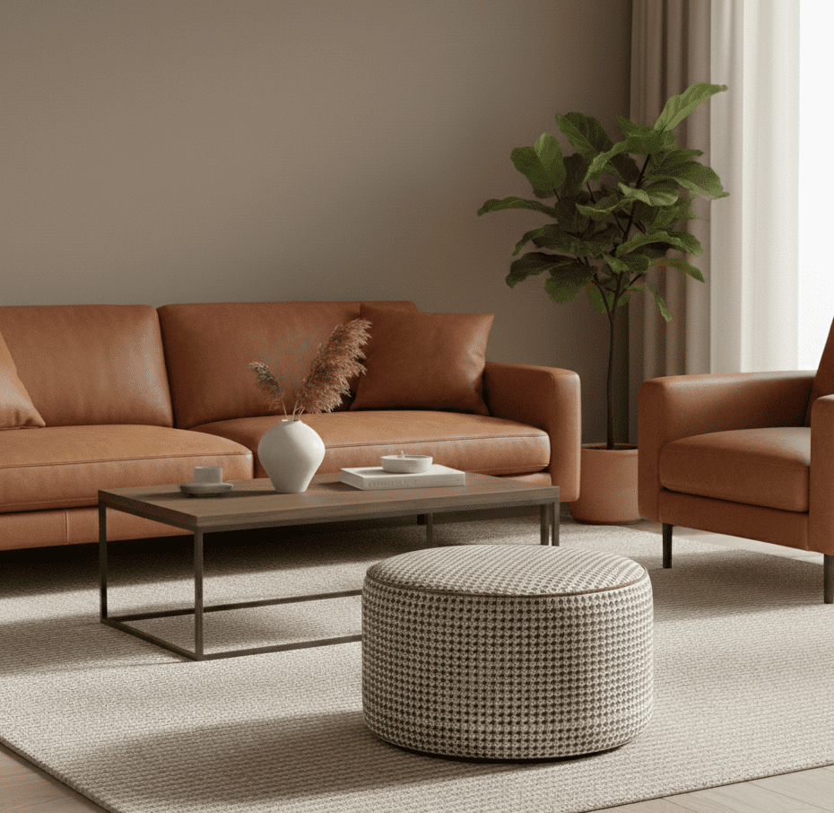 Furley Sand Short Pouf