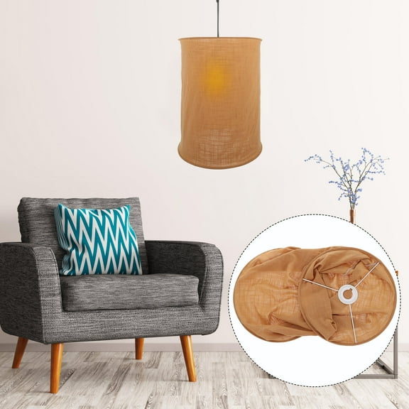 ROSENICE 1Set Khaki Fabric Lampshade for Hanging Diffusion in Living Room